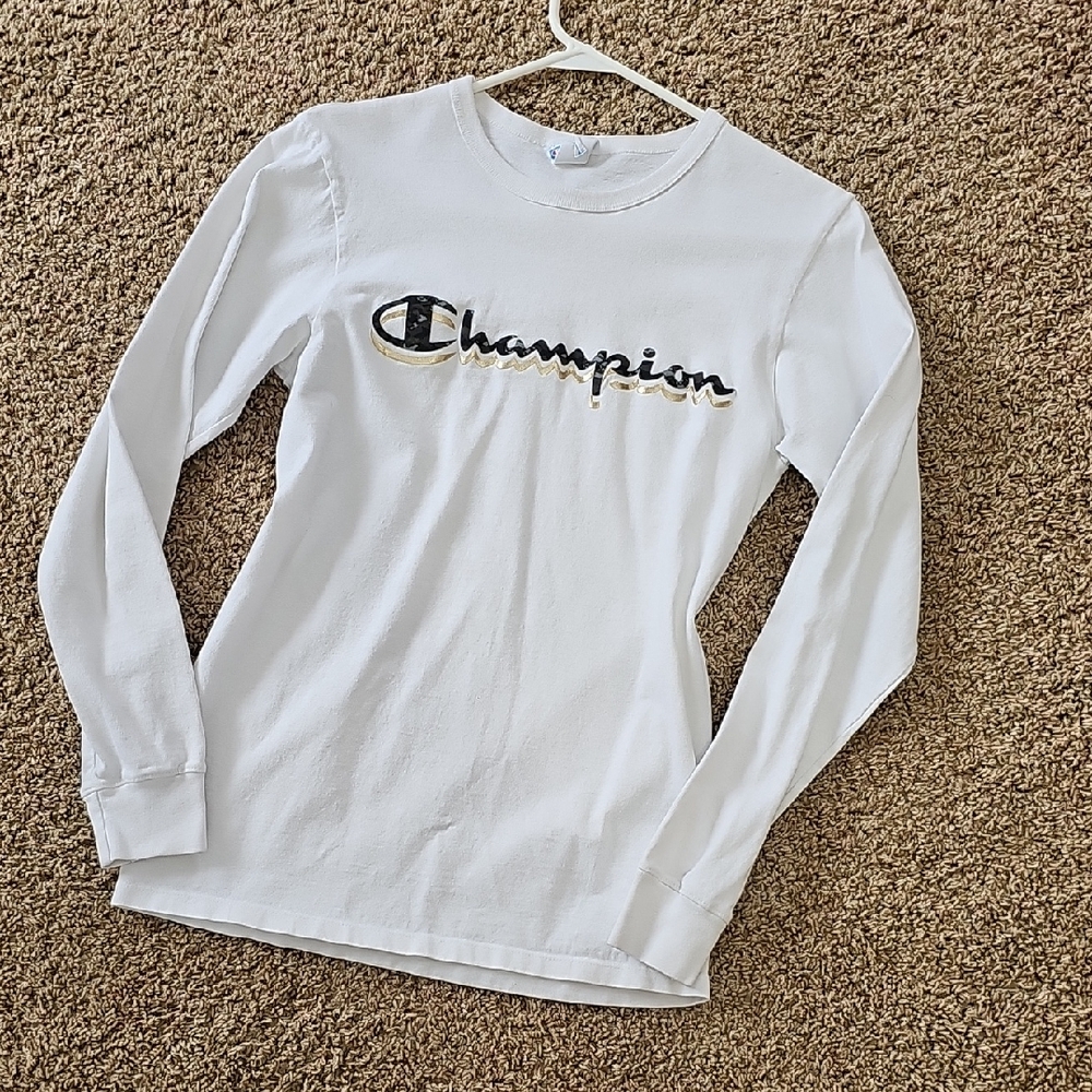 Champion White Long Sleeve Shirt